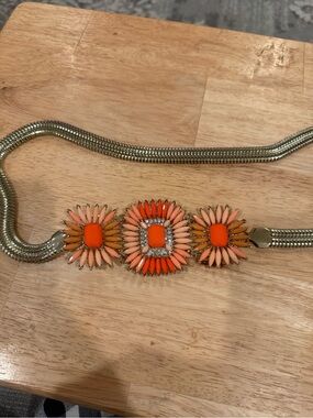Charming Charlie flower chain belt